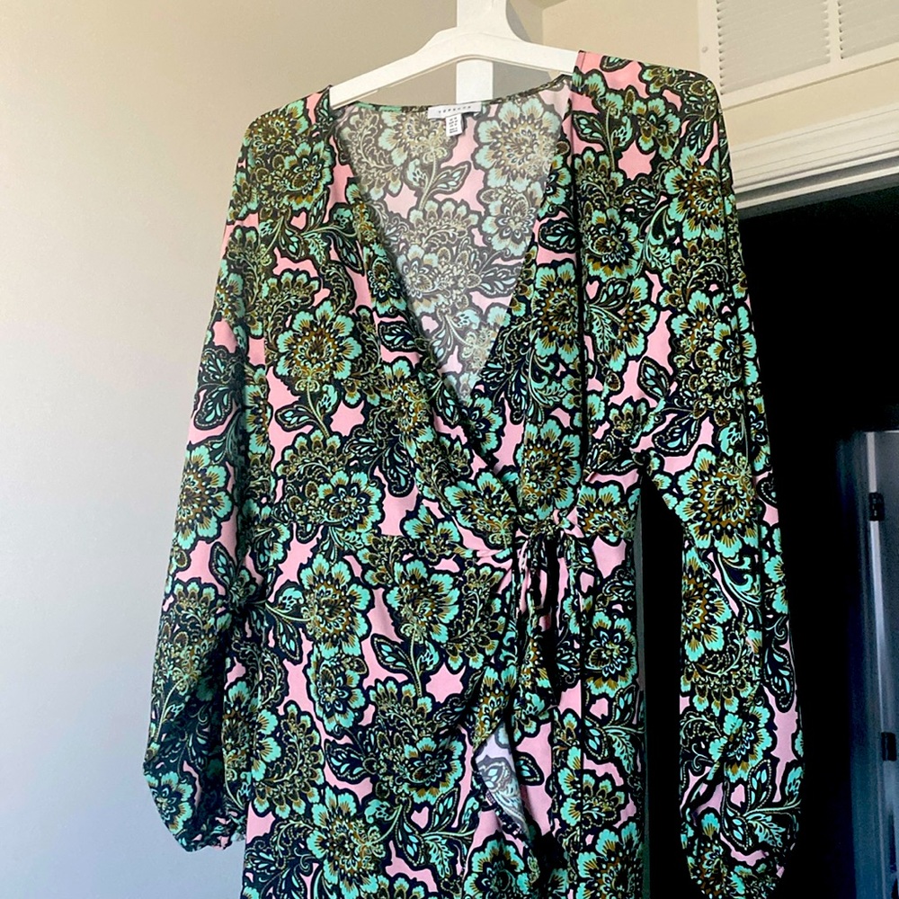 Floral wrap dress